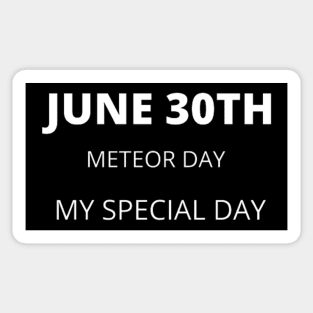 June 30th birthday, special day and the other holidays of the day. Sticker